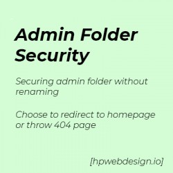 Admin Folder Security OpenCart