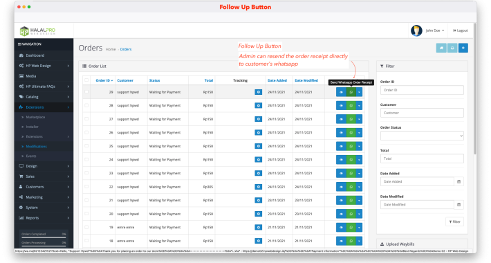Ajax Whatsapp Checkout OpenCart  Ajax Whatsapp Checkout OpenCart