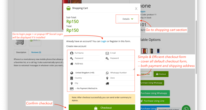 Ajax Whatsapp Checkout OpenCart  Ajax Whatsapp Checkout OpenCart