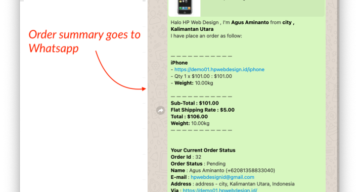 Ajax Whatsapp Checkout OpenCart  Ajax Whatsapp Checkout OpenCart