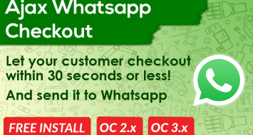 Ajax Whatsapp Checkout OpenCart  Ajax Whatsapp Checkout OpenCart