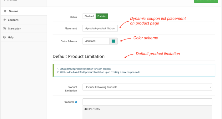 Coupon Management PRO OpenCart