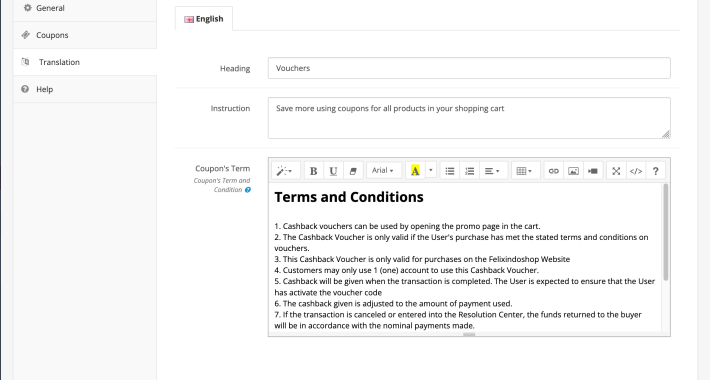Coupon Management PRO OpenCart