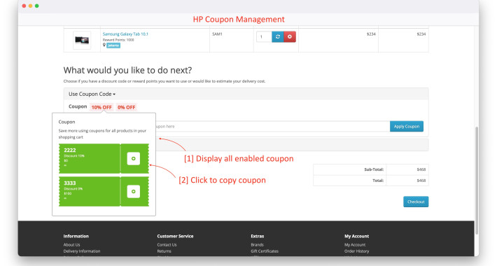 Coupon Management PRO OpenCart