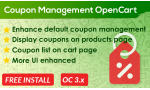 Coupon Management OpenCart