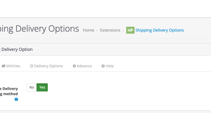 HP Vehicle Delivery Options Shipping Method for OpenCart HP Vehicle Delivery Options Shipping Method for OpenCart