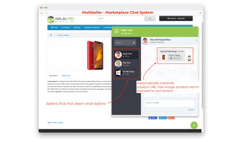 HP Marketplace Chat System for Knowband Marketplace OpenCart