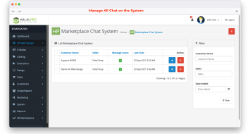 HP Marketplace Chat System for Knowband Marketplace OpenCart