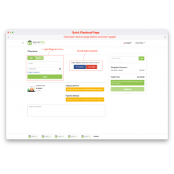 Quick Checkout with Social Login OpenCart