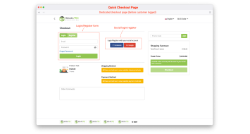 Quick Checkout with Social Login Register OpenCart Quick Checkout with Social Login Register OpenCart