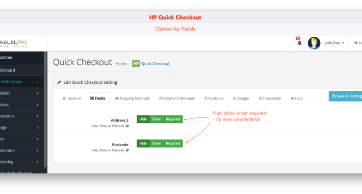 Quick Checkout with Social Login Register OpenCart