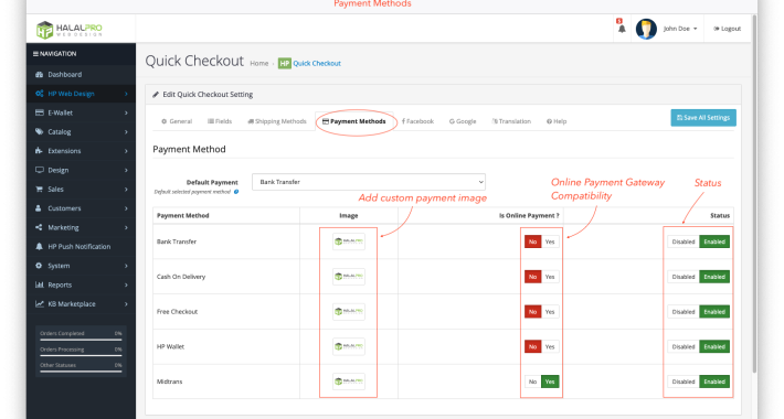 Quick Checkout with Social Login Register OpenCart