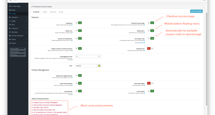 System Enhancer for Sales and Productivity Opencart System Enhancer for Sales and Productivity Opencart