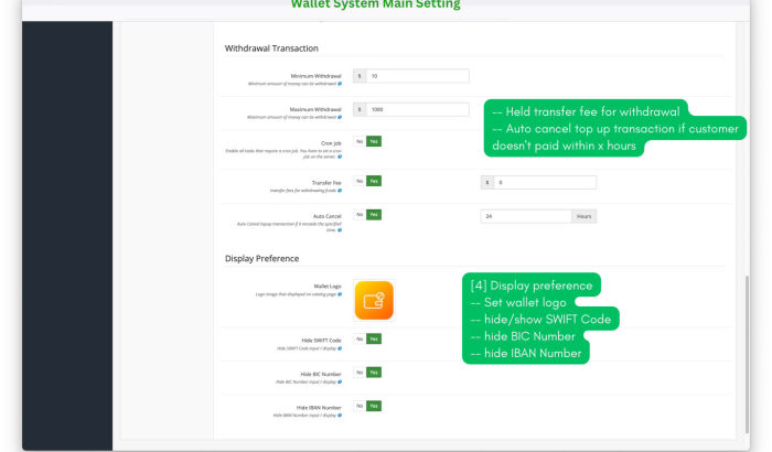 Smart E-Wallet System Opencart