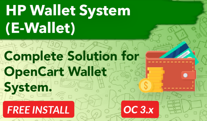 Smart E-Wallet System Opencart
