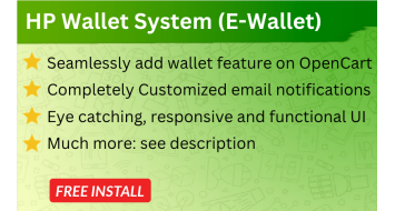 Smart E-Wallet System Opencart Smart E-Wallet System Opencart