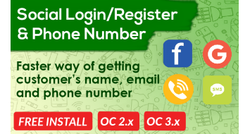 Social Login Register PRO OpenCart Social Login Register PRO OpenCart