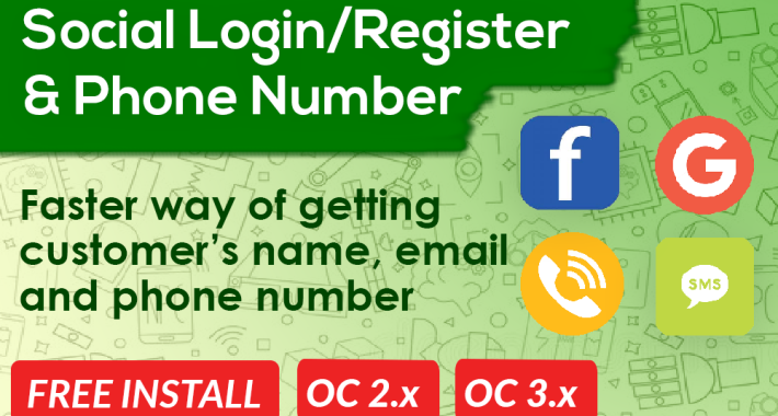 Social Login Register PRO OpenCart Social Login Register PRO OpenCart