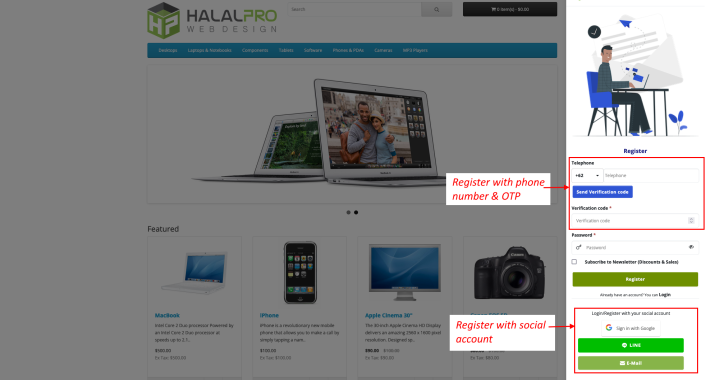 Social Login Register PRO OpenCart Social Login Register PRO OpenCart