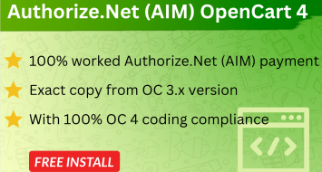 Authorize.Net (AIM) for OpenCart 4