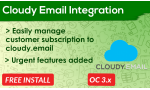 Cloudy Email Integration OpenCart