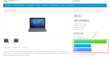 Whatsapp Chat Purchase Button OpenCart Whatsapp Chat Purchase Button OpenCart