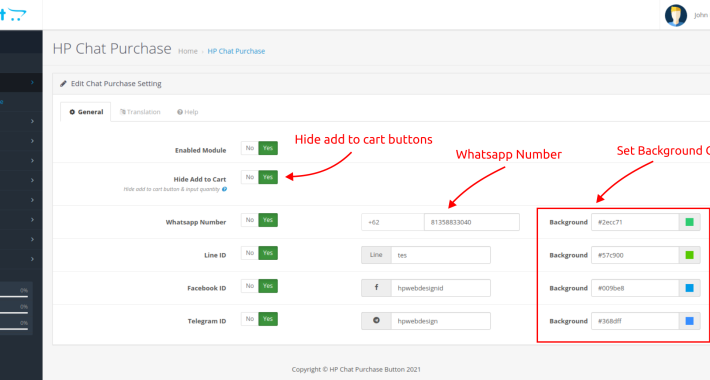 Whatsapp Chat Purchase Button OpenCart Whatsapp Chat Purchase Button OpenCart