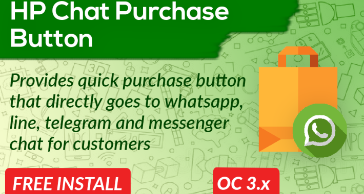 Whatsapp Chat Purchase Button OpenCart Whatsapp Chat Purchase Button OpenCart