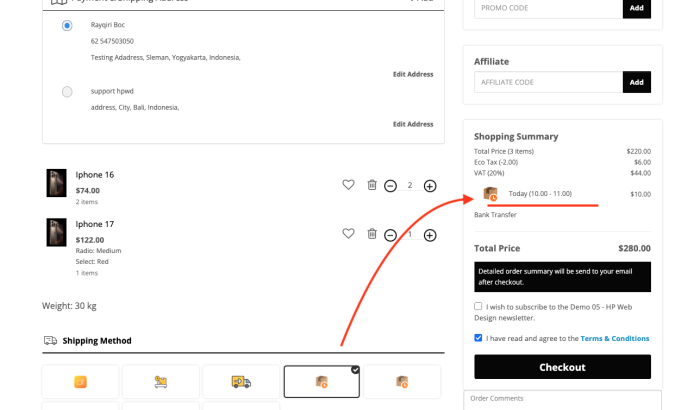 Delivery Time Slot for OpenCart