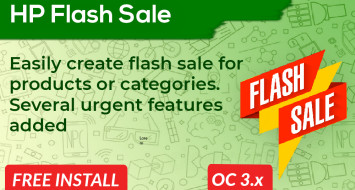 Flash Sale Products Opencart