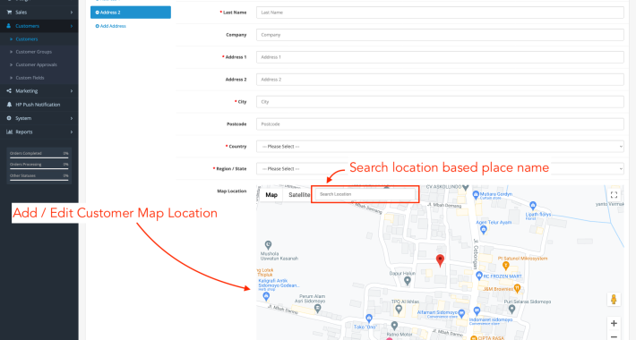 Customer Google Map Location for OpenCart Customer Google Map Location for OpenCart
