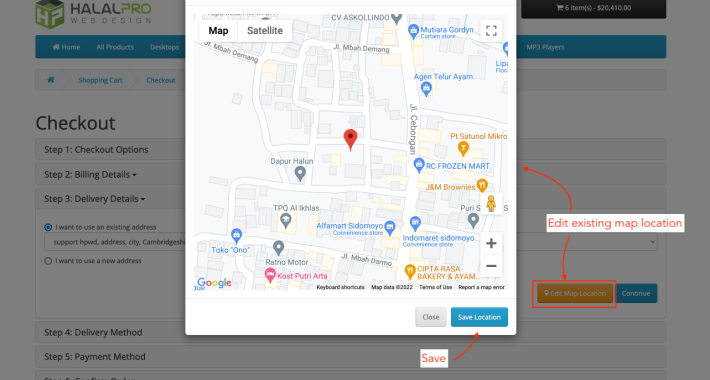 Customer Google Map Location for OpenCart Customer Google Map Location for OpenCart