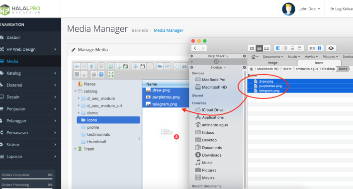 File Media Manager OpenCart