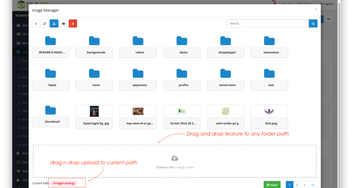 File Media Manager OpenCart