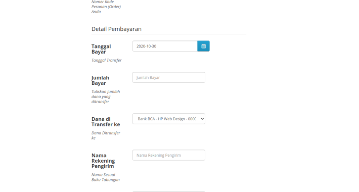 Payment Confirmation for Bank Transfer OpenCart
