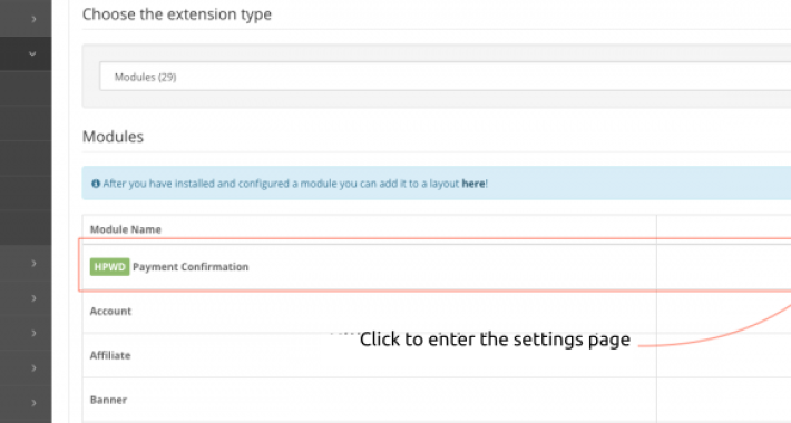 Payment Confirmation for Bank Transfer OpenCart