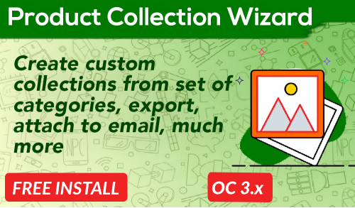 Product Collection Wizard Opencart