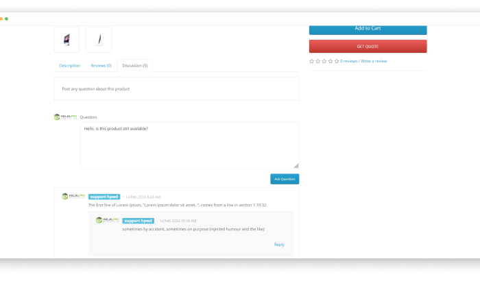 HP Product Discussion OpenCart