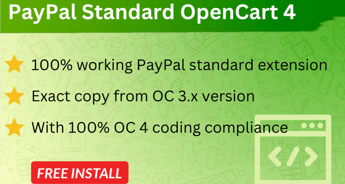 PayPal Standard for OpenCart 4