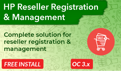 Reseller Registration & Management OpenCart