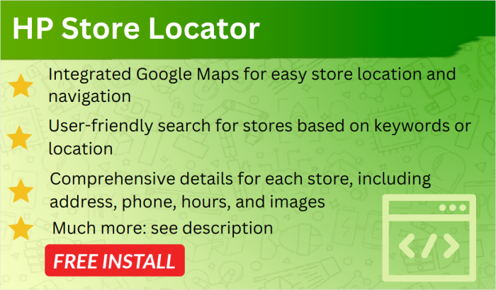 HP Store Locator OpenCart [with google interactive map]