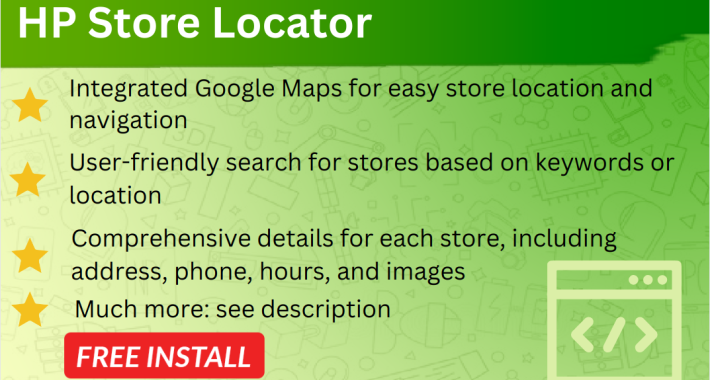 HP Store Locator OpenCart [with google interactive map]