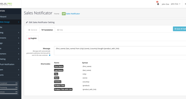 Live Sales Notification Popup Opencart Live Sales Notification Popup Opencart