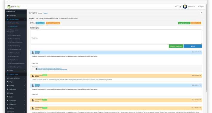 HP Support Ticket Management OpenCart HP Support Ticket Management OpenCart