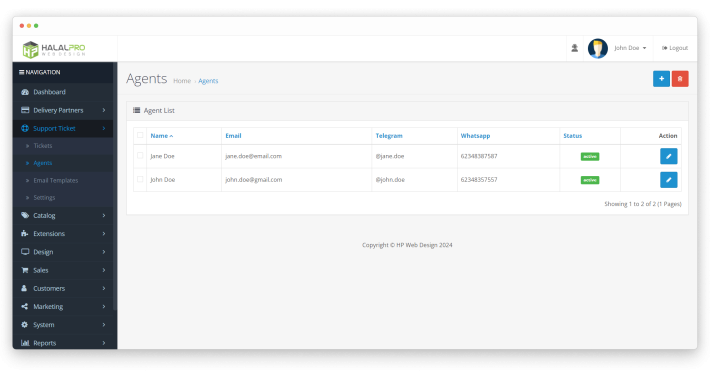 HP Support Ticket Management OpenCart HP Support Ticket Management OpenCart