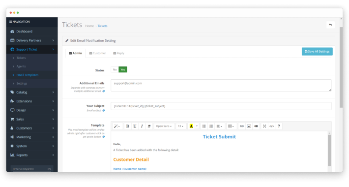 HP Support Ticket Management OpenCart HP Support Ticket Management OpenCart