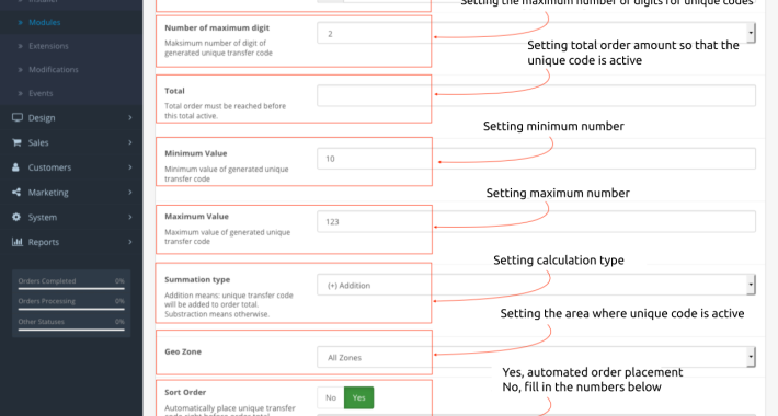 Unique Transfer Code Extension Opencart Unique Transfer Code Extension Opencart