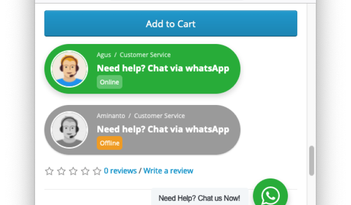 Whatsapp Chat Button OpenCart
