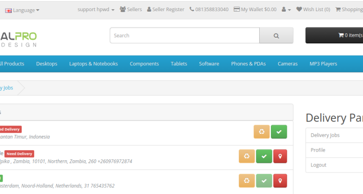 Delivery Partner Management for OpenCart