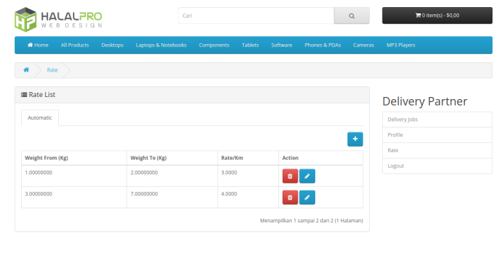 Delivery Partner Management for OpenCart